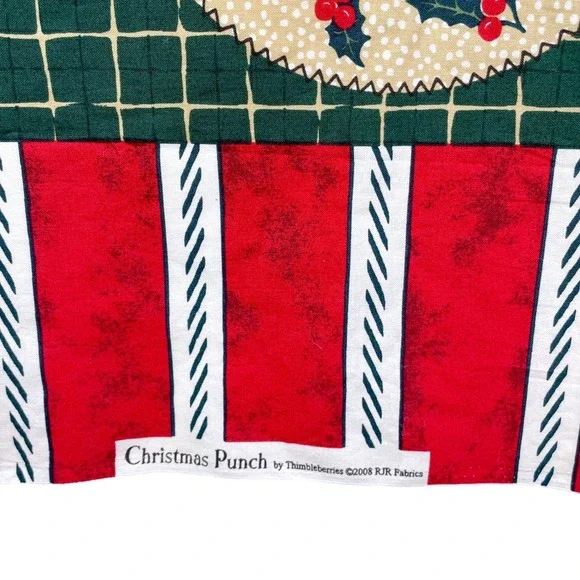 Thimbleberries RJR Fabrics Christmas Punch Cotton Quilt Panel 2008 28x44" - Picture 5 of 5